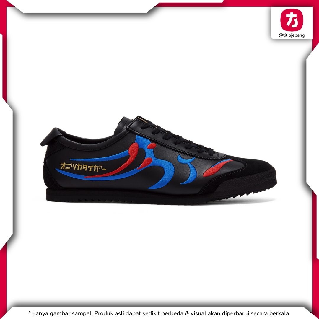  Sepatu Onitsuka Tiger Mexico 66 Deluxe Black Directoire Blue (Men) 
