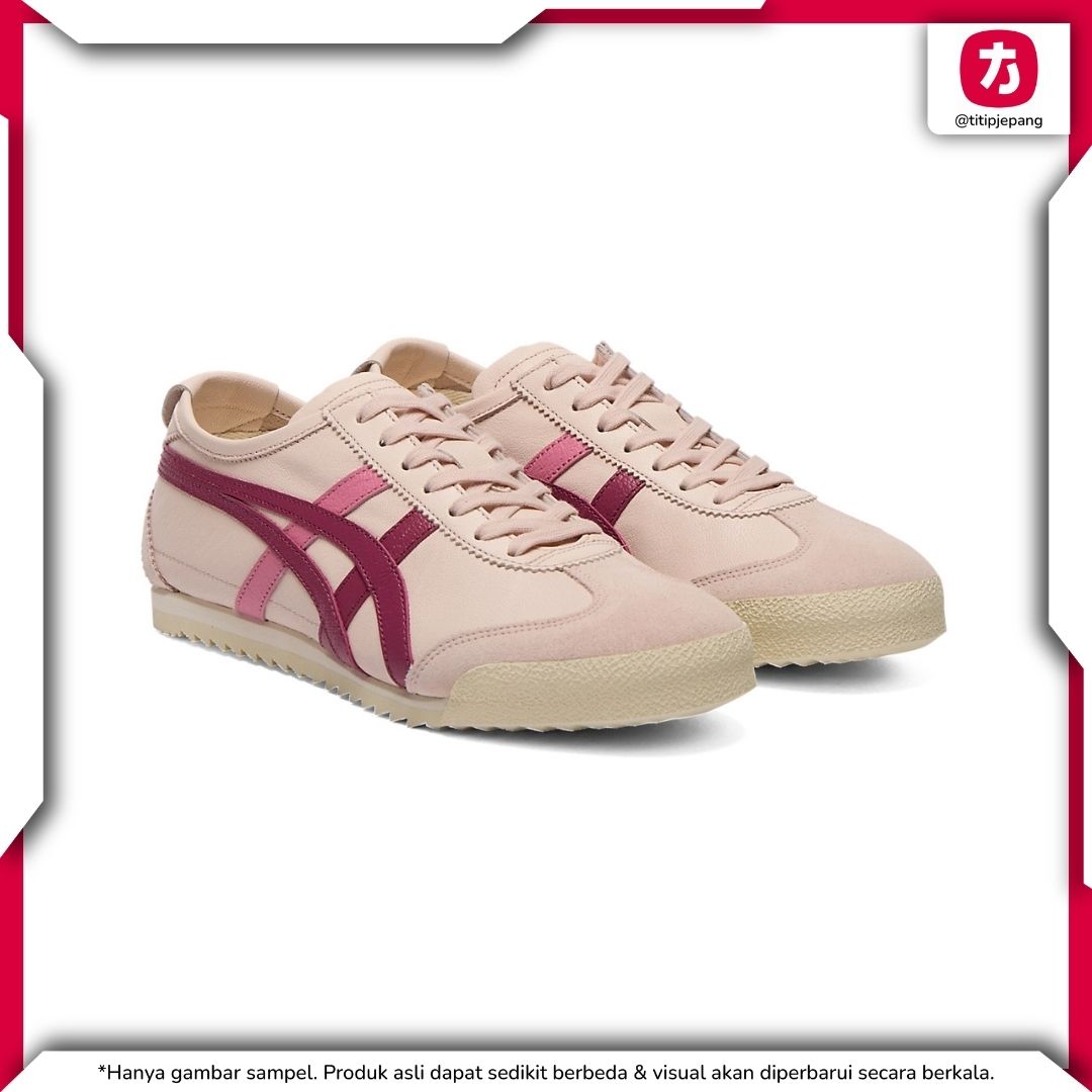 Sepatu Onitsuka Tiger Mexico 66 Deluxe Ginger Peach Fuchsia Red (Woman)