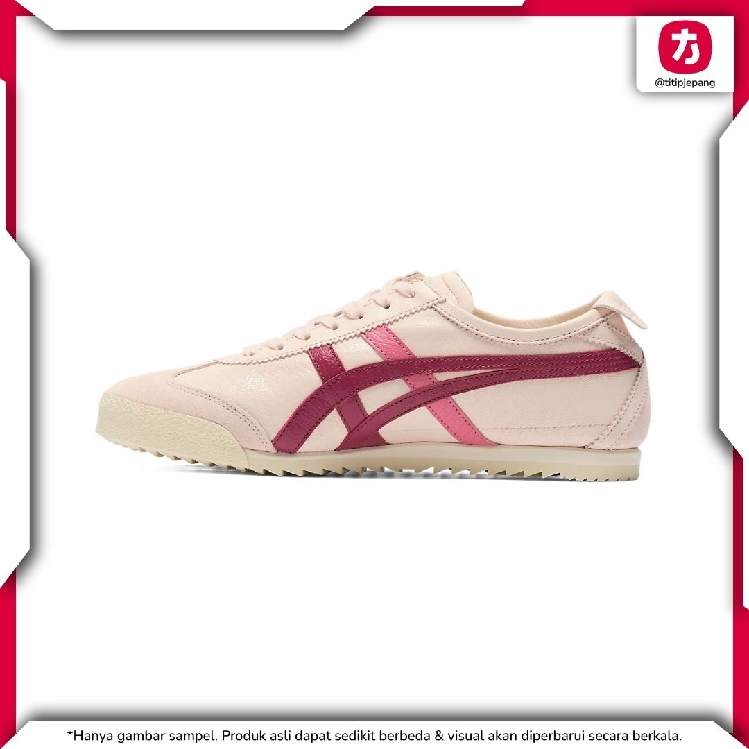 Sepatu Onitsuka Tiger Mexico 66 Deluxe Ginger Peach Fuchsia Red (Woman)