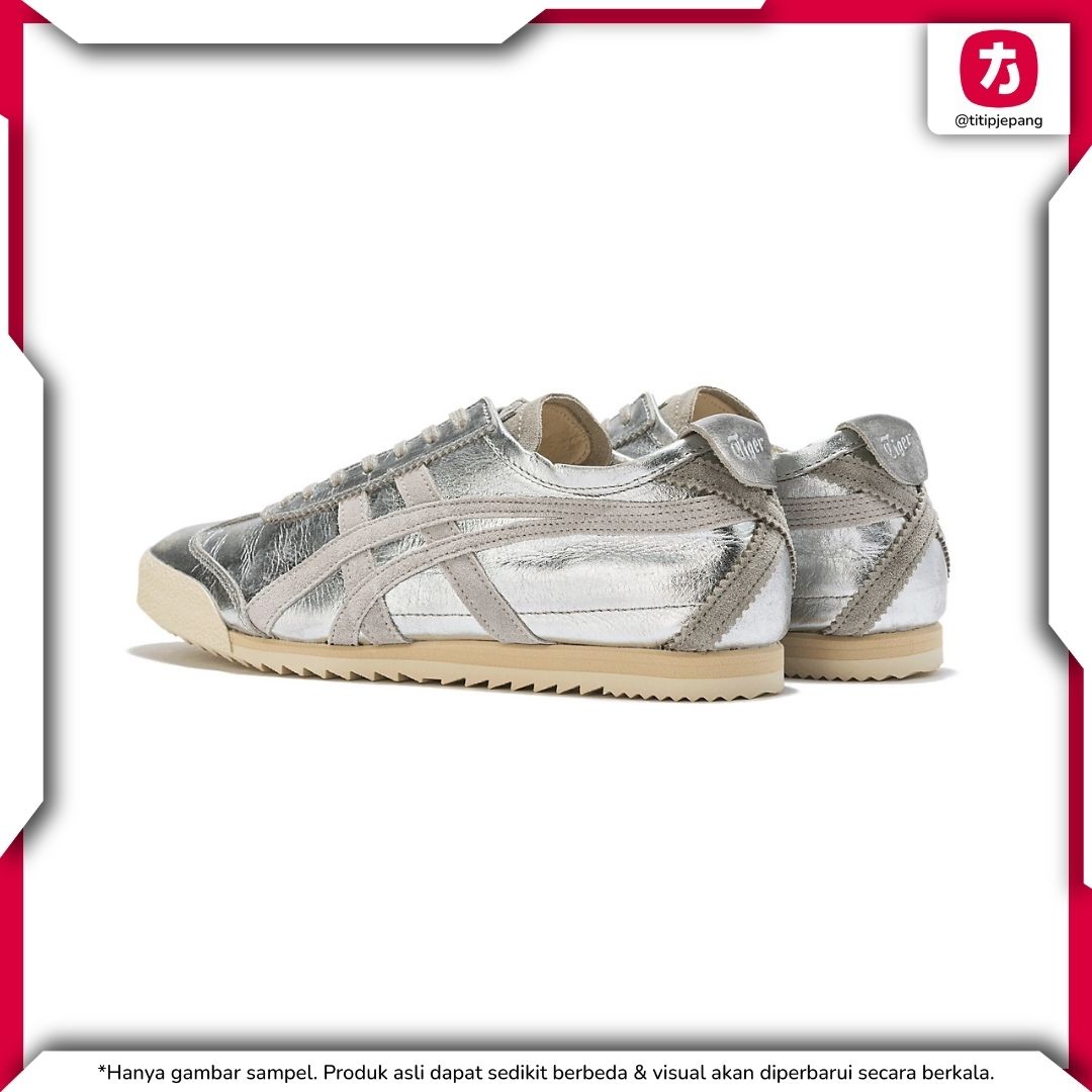 Sepatu Onitsuka Tiger Mexico 66 Deluxe Silver Piedmont Grey (Woman)