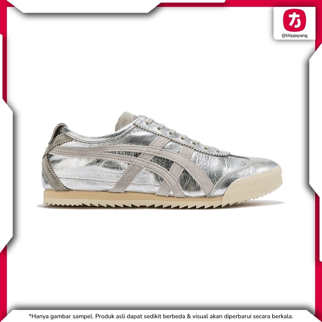 Sepatu Onitsuka Tiger Mexico 66 Deluxe Silver Piedmont Grey (Woman)