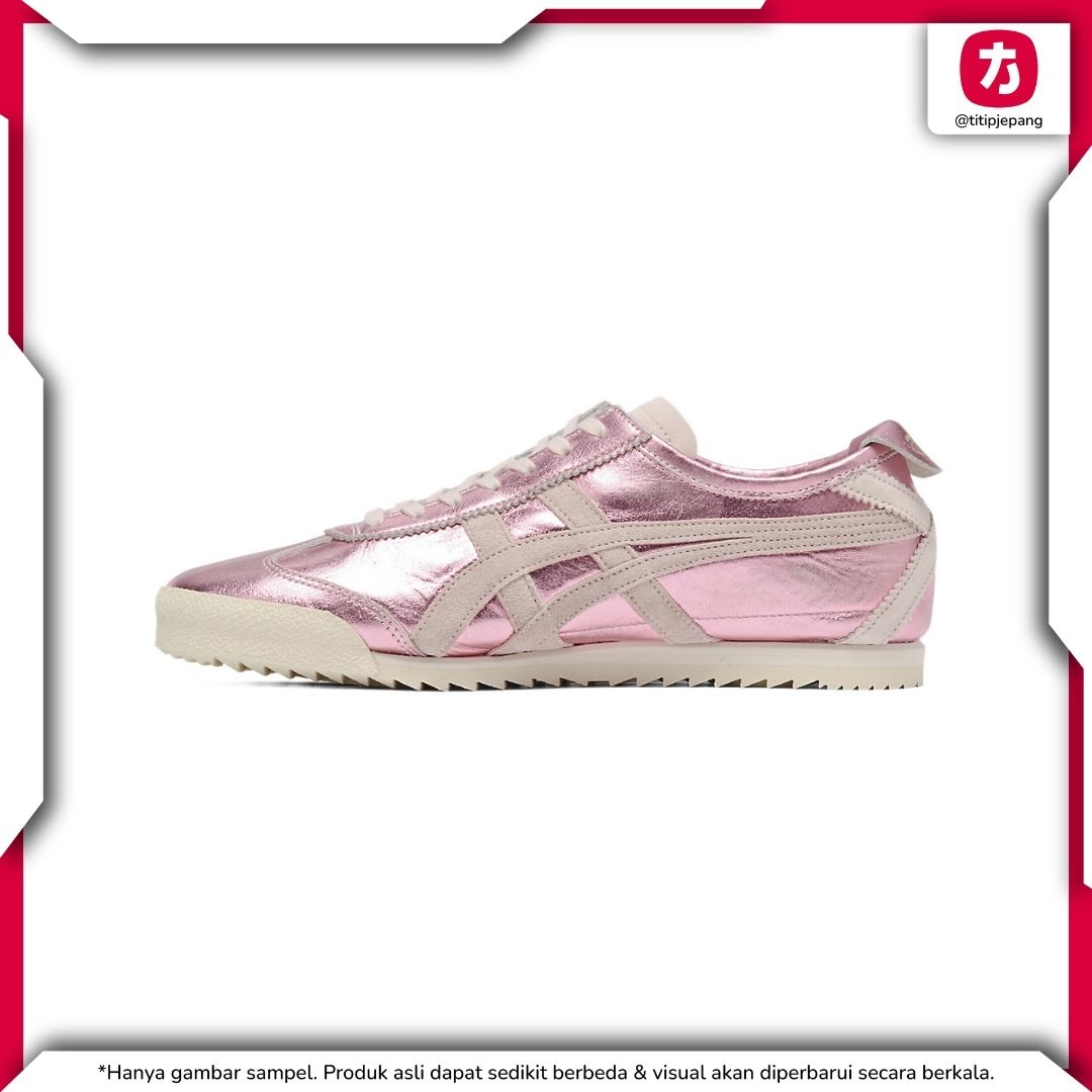  Sepatu Onitsuka Tiger Mexico 66 Deluxe Crystal Pink Ginger Peach (Woman) 