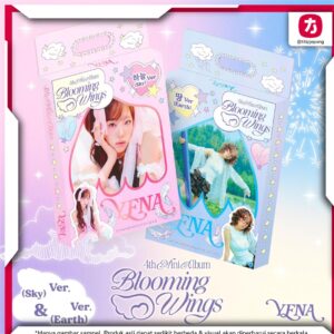 YENA Blooming Wings Album Mini Vol 4 CD Resmi Sky Earth Ver Koleksi KPOP
