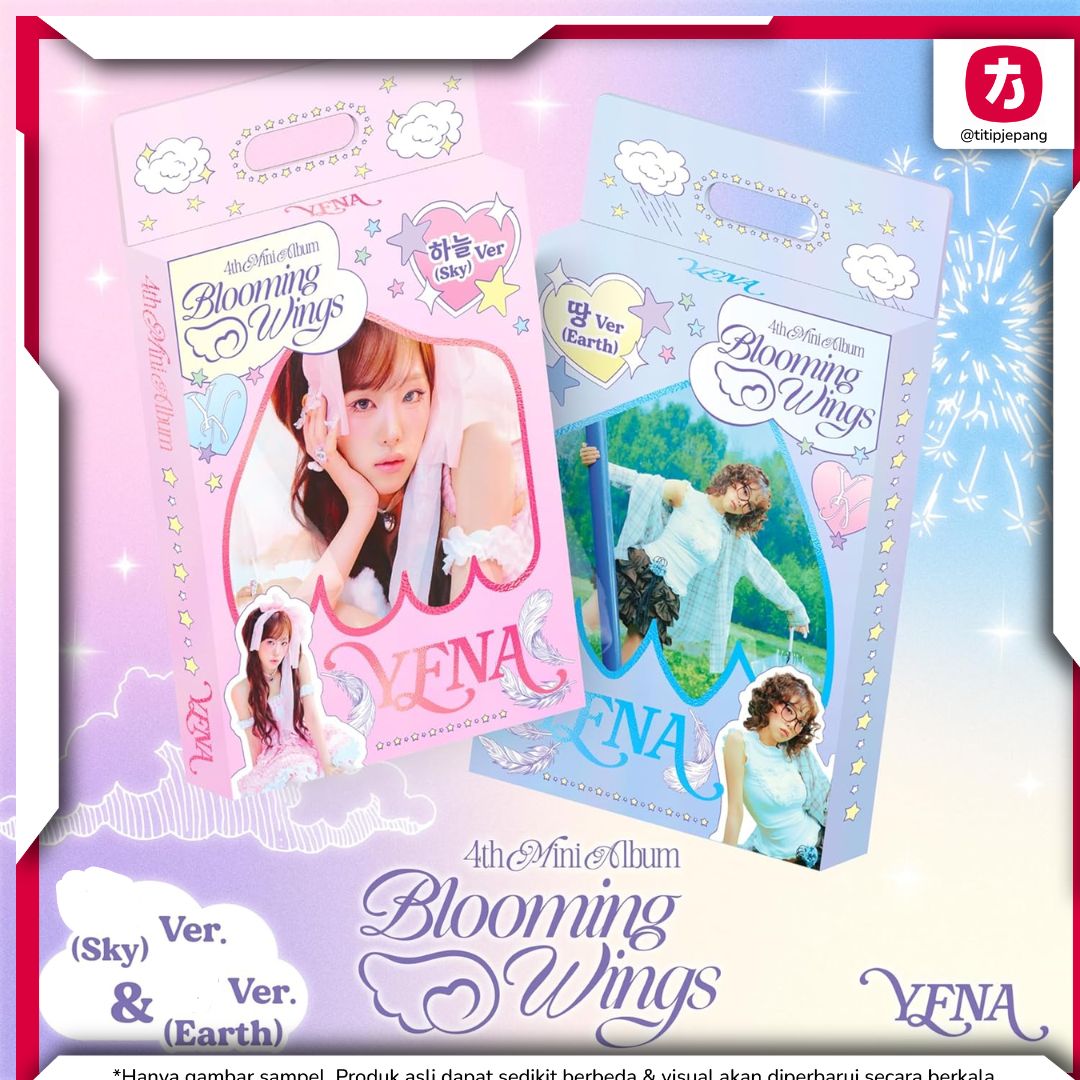 YENA Blooming Wings Album Mini Vol 4 CD Resmi Sky Earth Ver Koleksi KPOP