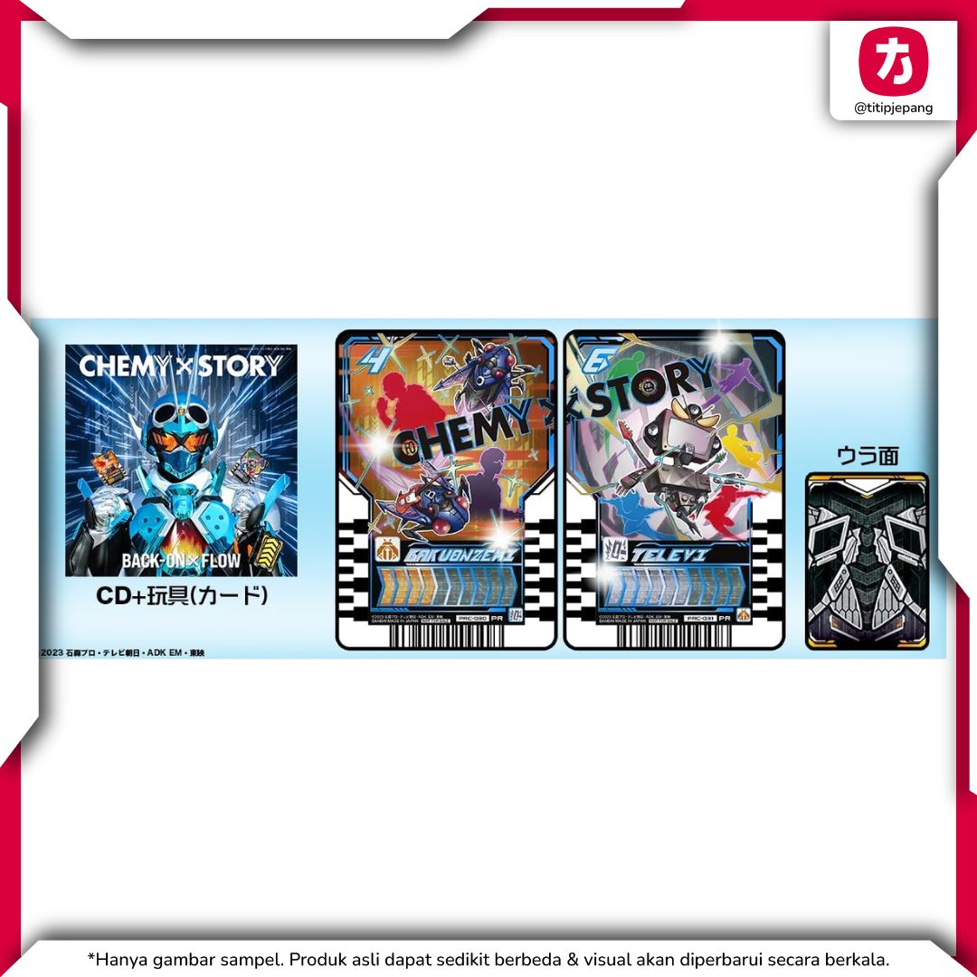 CHEMY STORY CD BACK-ON dan FLOW Bonus Kartu Koleksi Edisi Terbatas Jepang CHEMY STORY CD BACK-ON dan FLOW Bonus Kartu Koleksi Edisi Terbatas Jepang