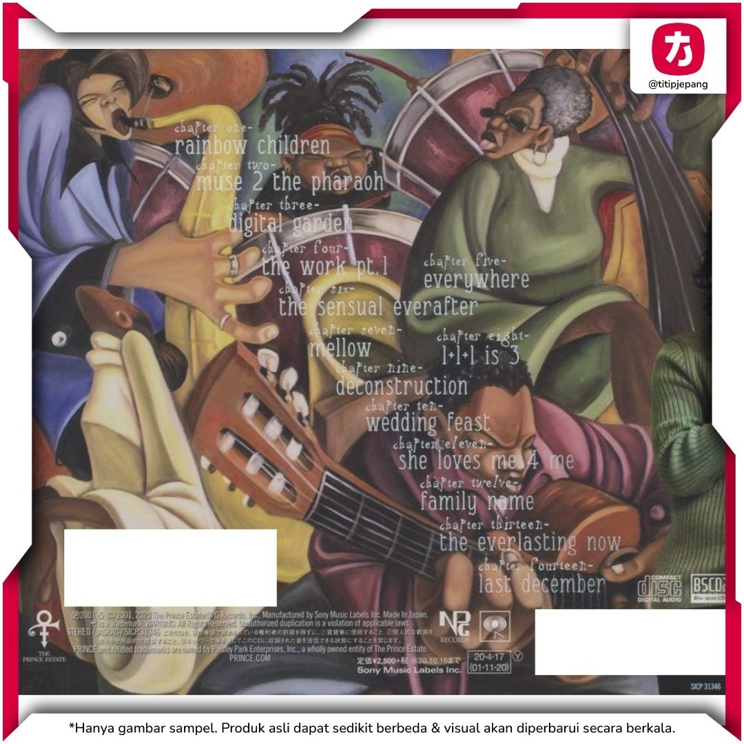 Prince Rainbow Children CD Album Koleksi Musik Legendaris Edisi Lengkap