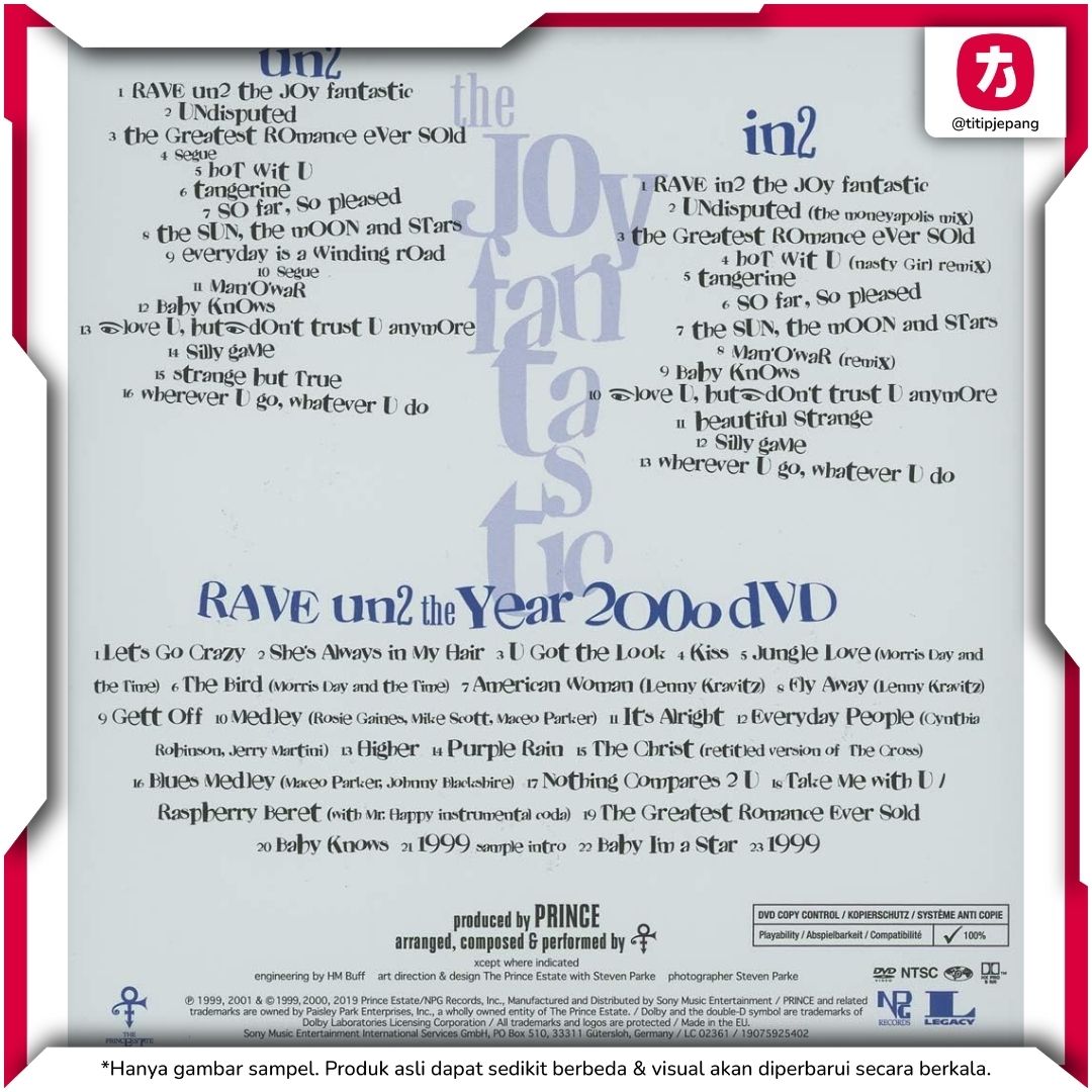 Prince Rave Complete Edition 2CD Live DVD Koleksi Musik dan Konser Prince Rave Complete Edition 2CD Live DVD Koleksi Musik dan Konser