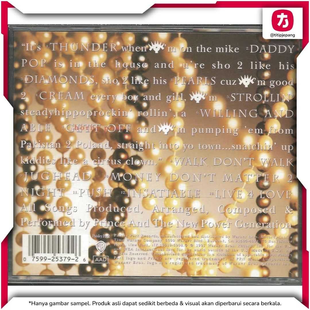 Prince Diamonds And Pearls CD Album Legendaris untuk Koleksi Musik Prince