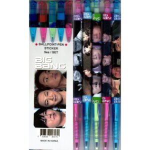 Set Pulpen BIGBANG Isi 5 dengan Bonus Stiker untuk Koleksi Fans Set Pulpen BIGBANG Isi 5 dengan Bonus Stiker untuk Koleksi Fans