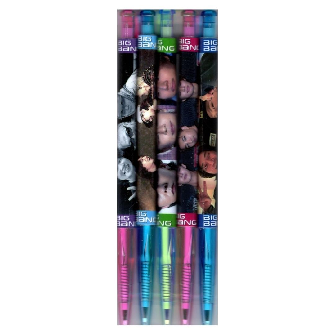 Set Pulpen BIGBANG Isi 5 dengan Bonus Stiker untuk Koleksi Fans
