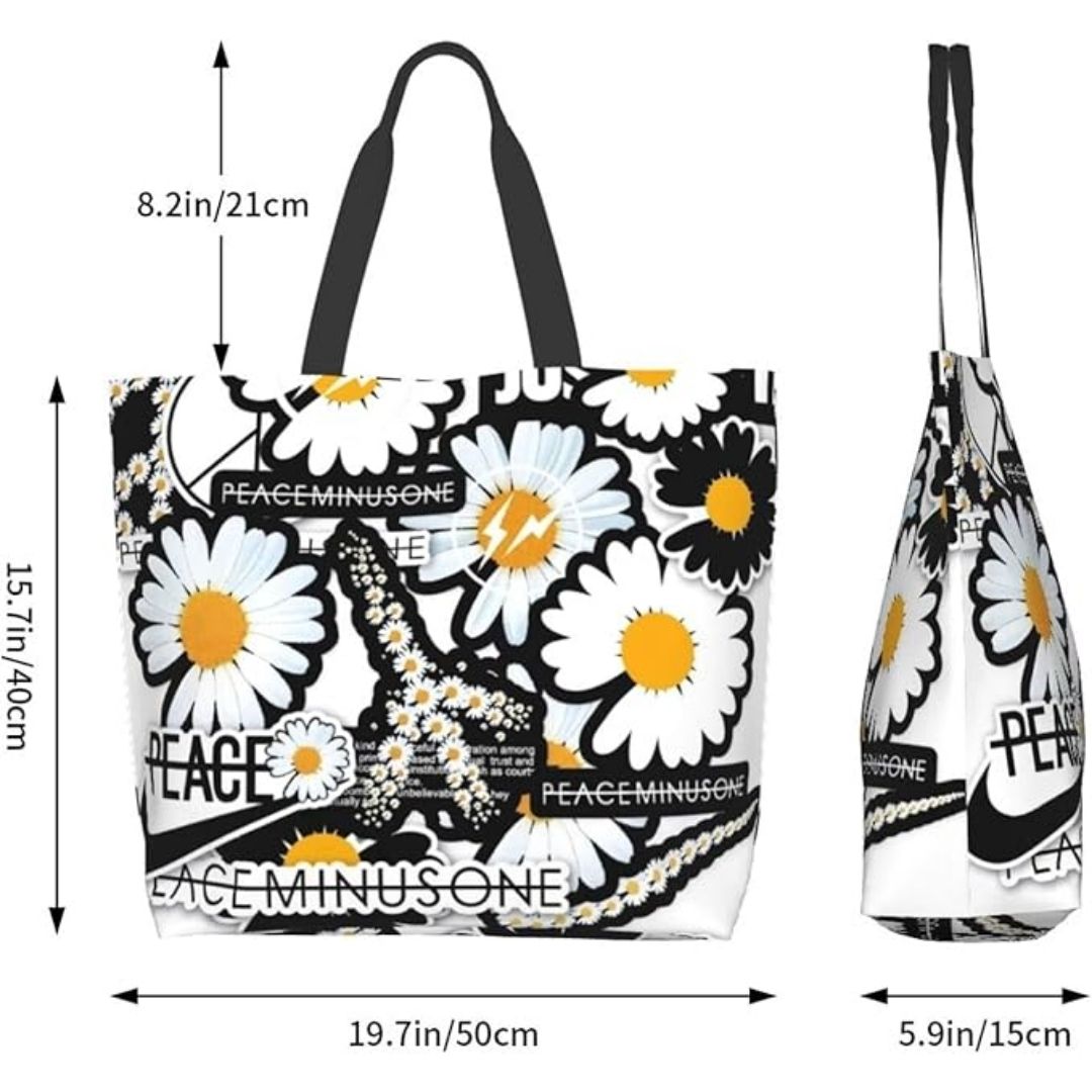 Tas Belanja Lipat Bigbang G-Dragon8 Kanvas Besar Anti Air Modis Unisex