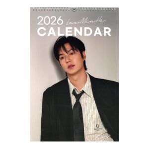 Kalender Dinding Lee Minho 2025 Lengkap dengan Stiker dan Clear File
