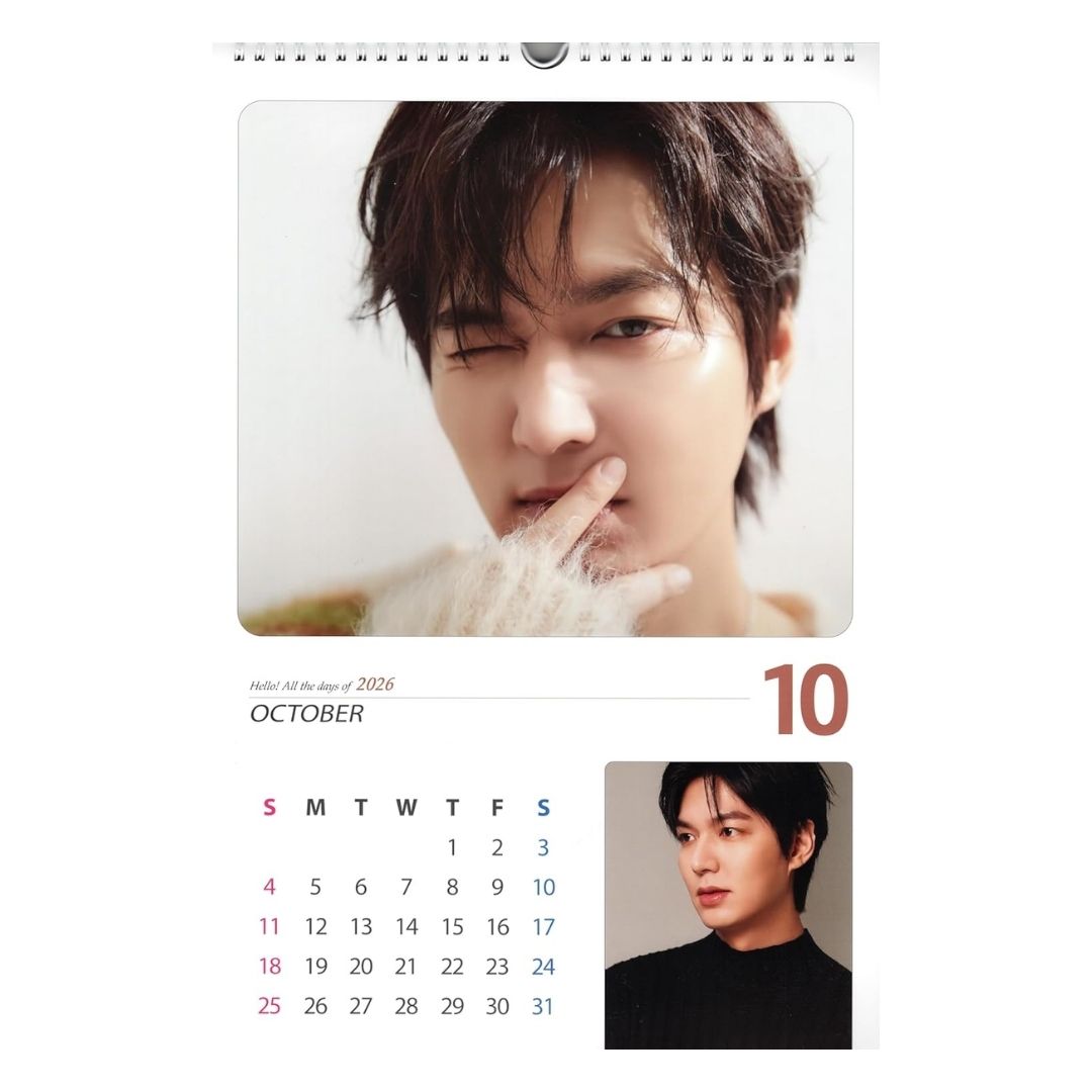 Kalender Dinding Lee Minho 2025 Lengkap dengan Stiker dan Clear File