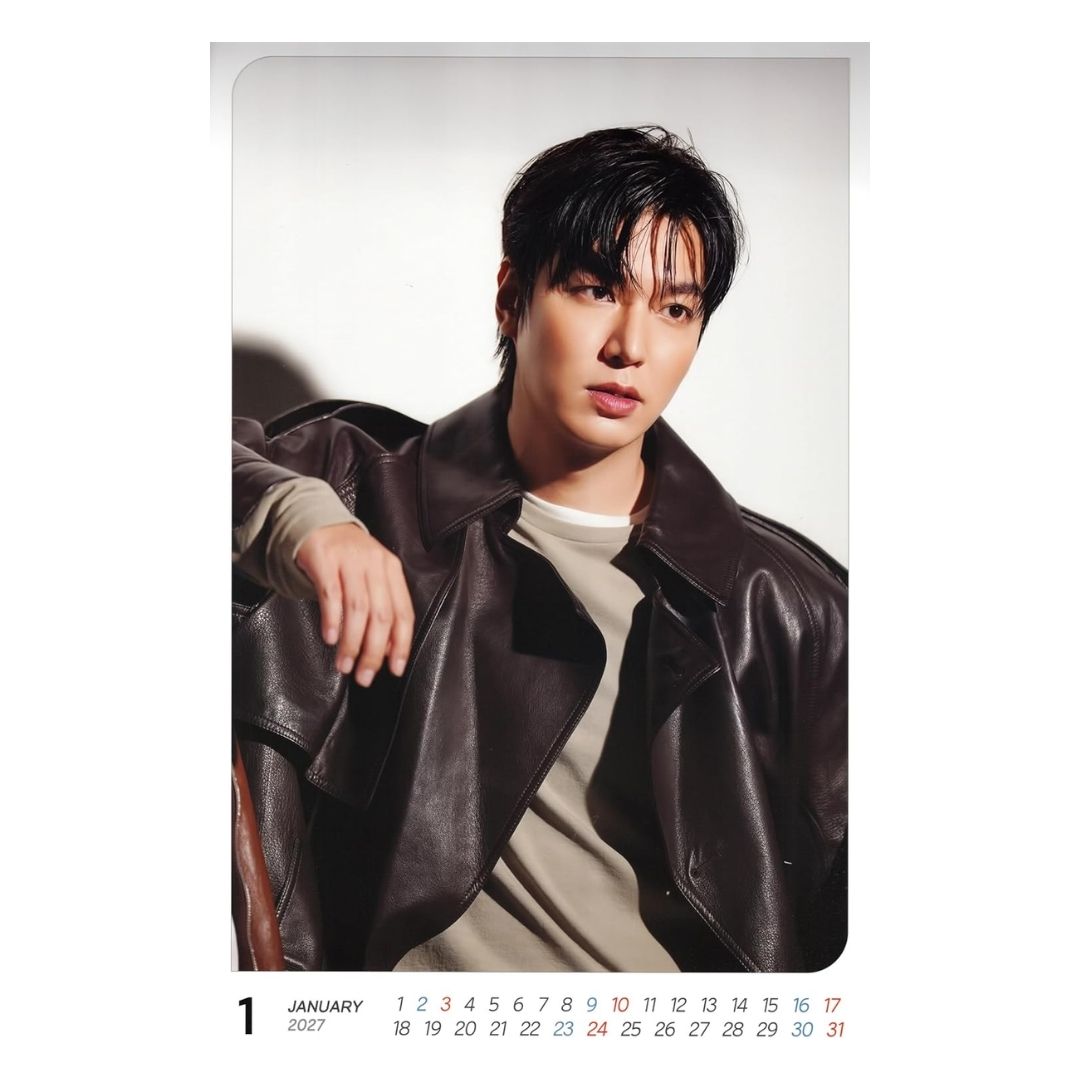 Kalender Dinding Lee Minho 2025 Lengkap dengan Stiker dan Clear File