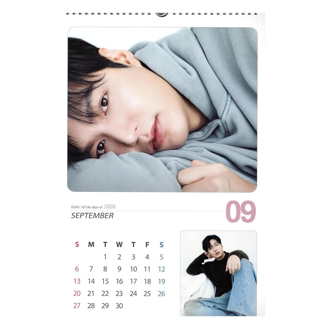 Kalender Dinding Lee Minho 2025 Lengkap dengan Stiker dan Clear File