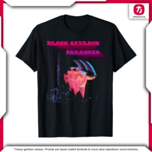 Black Sabbath T-Shirt Official Paranoid Motion Trail Men Black Black Sabbath T-Shirt Official Paranoid Motion Trail Men Black