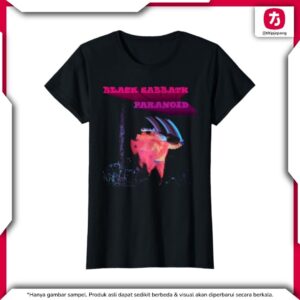 Black Sabbath T-Shirt Official Paranoid Motion Trail Woman Black Black Sabbath T-Shirt Official Paranoid Motion Trail Woman Black