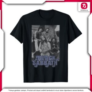Black Sabbath T-Shirt B and W Band Photo Official Vintage Men Black Black Sabbath T-Shirt B and W Band Photo Official Vintage Men Black