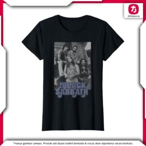 Black Sabbath T-Shirt B and W Band Photo Official Vintage Woman Black Black Sabbath T-Shirt B and W Band Photo Official Vintage Woman Black