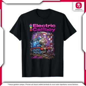 Electric Callboy Chew Choo T-Shirt Wanita, Loose Fit untuk Gaya Santai