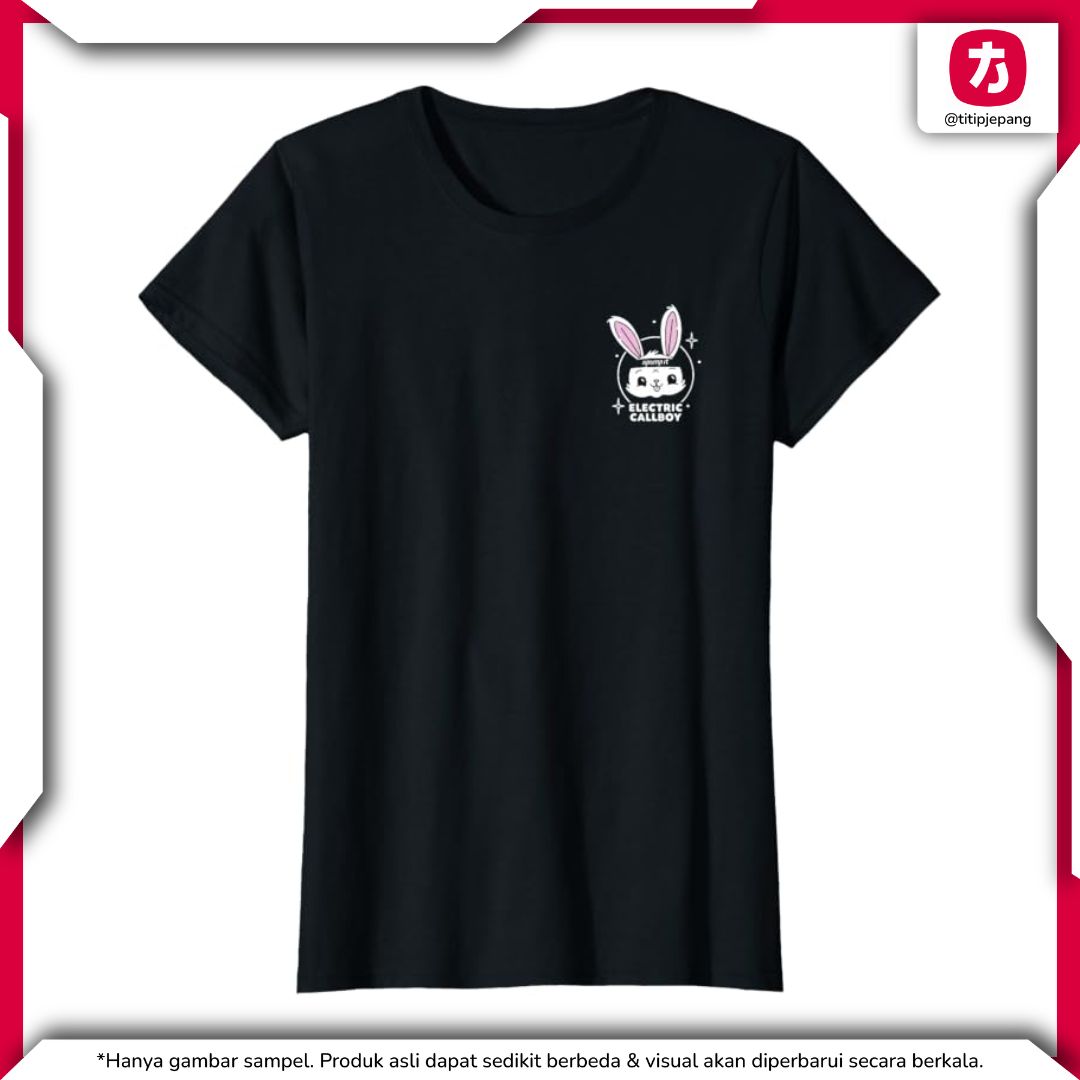 Electric Callboy Pump It Bunny T-Shirt Pria & Wanita, Pilihan Ukuran Lengkap