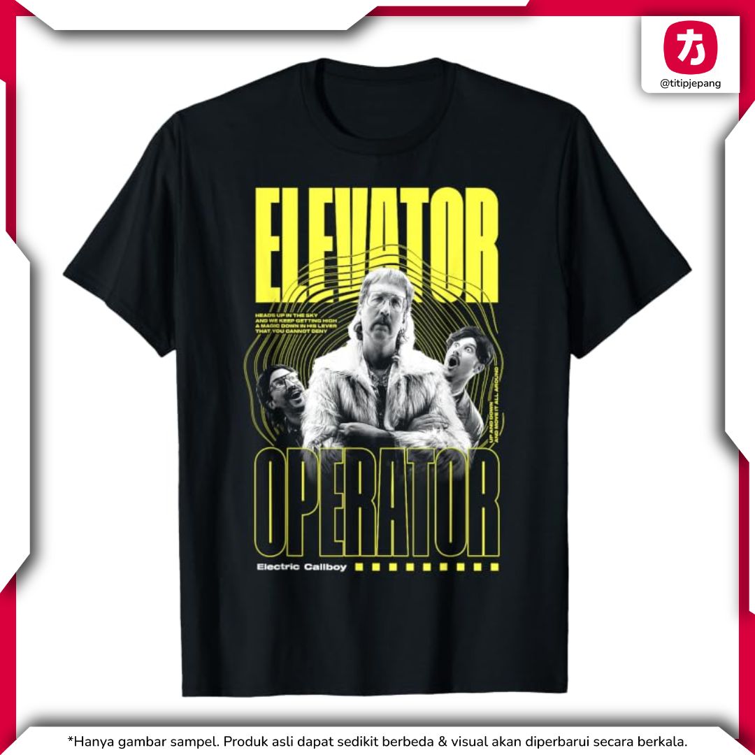 Electric Callboy Elevator Operator T-Shirt Pria & Wanita, Koleksi Kasual Electric Callboy Elevator Operator T-Shirt Pria & Wanita, Koleksi Kasual