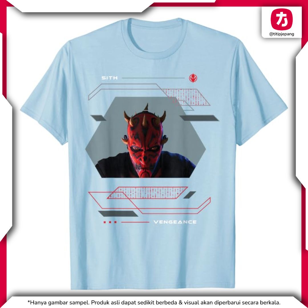 Star Wars Darth Maul Scowl T-Shirt Blue Shadow Lord Sith Vengeance [XS–XXXL]