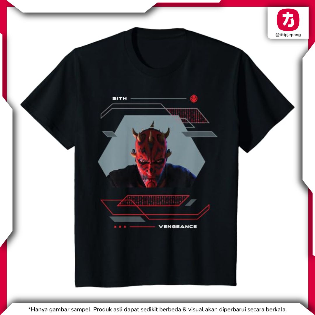 Star Wars Darth Maul T-Shirt Kids Black Shadow Lord untuk Fans Sith Star Wars Darth Maul T-Shirt Kids Black Shadow Lord untuk Fans Sith