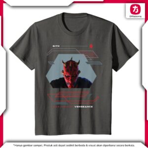 Star Wars Darth Maul T-Shirt Kids Charcoal Shadow Lord untuk Fans Sith