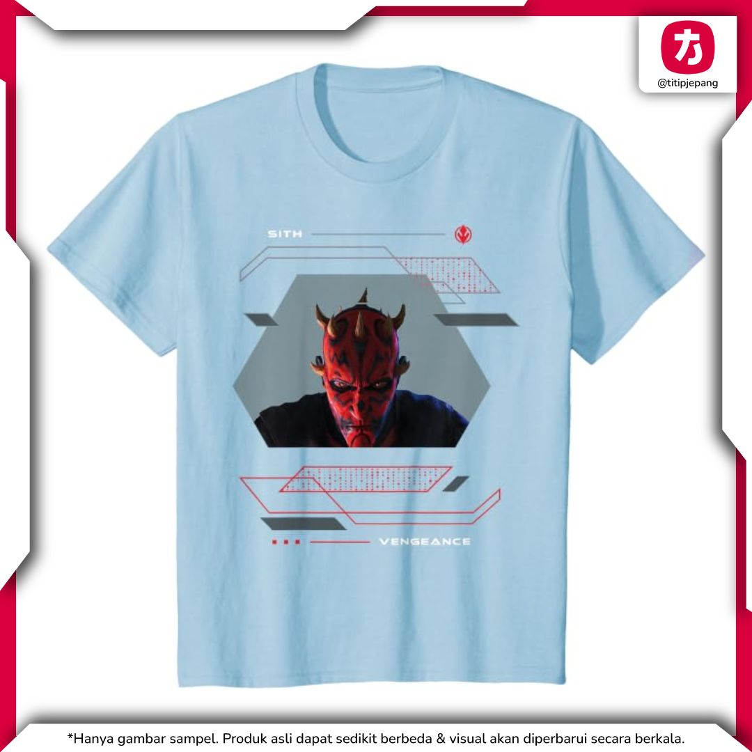 Star Wars Darth Maul T-Shirt Kids Blue Shadow Lord Scowl Edition Star Wars Darth Maul T-Shirt Kids Blue Shadow Lord Scowl Edition