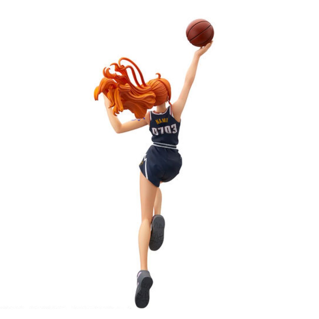 Figure Nami One Piece x NBA Master Stars Piece Denver Nuggets Asli