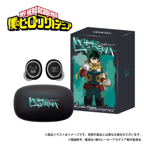Onkyo X My Hero Academia Izuku Midoriya AOW01 MARK II TWS Bluetooth Earbuds Onkyo X My Hero Academia Izuku Midoriya AOW01 MARK II TWS Bluetooth Earbuds