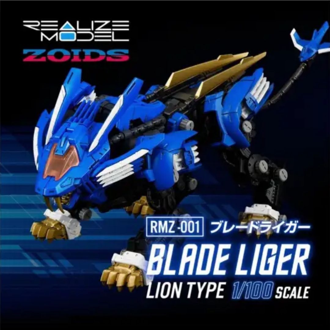 Model Kit Takara Tomy Zoids RMZ-001 Blade Liger Scale 1/100 – Mainan Robot Ori