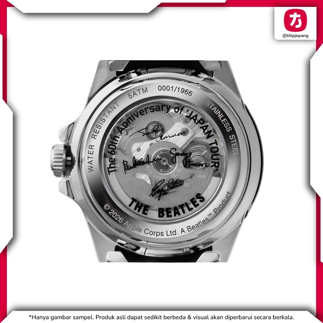 Jam Tangan Seiko x The Beatles 60th Anniversary Official Watch Original