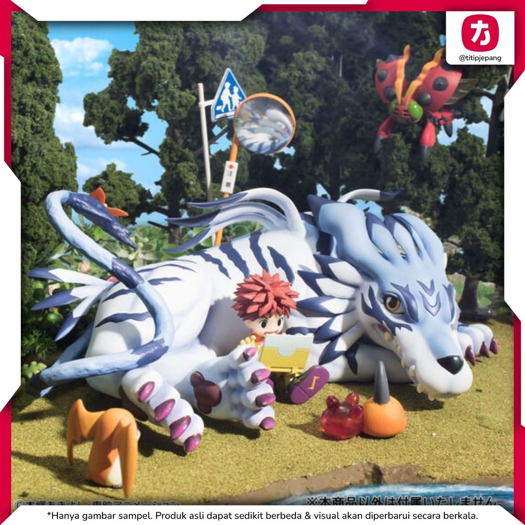 GEM Series Digimon Adventure Garurumon & Yamato Ishida Figure MegaHouse