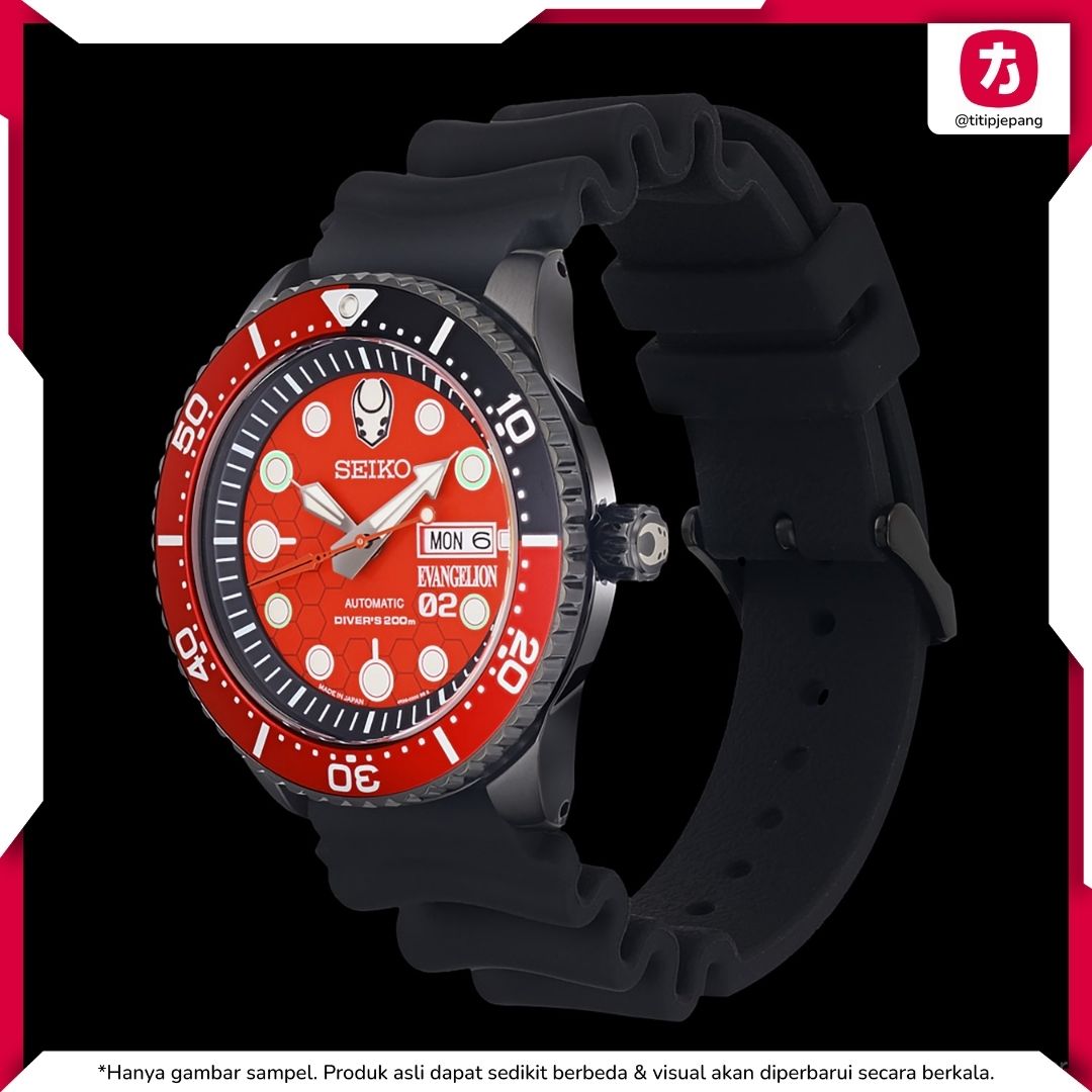 SEIKO EVA-02 DIVER'S WATCH Evangelion Limited Edition 400 Pcs Only