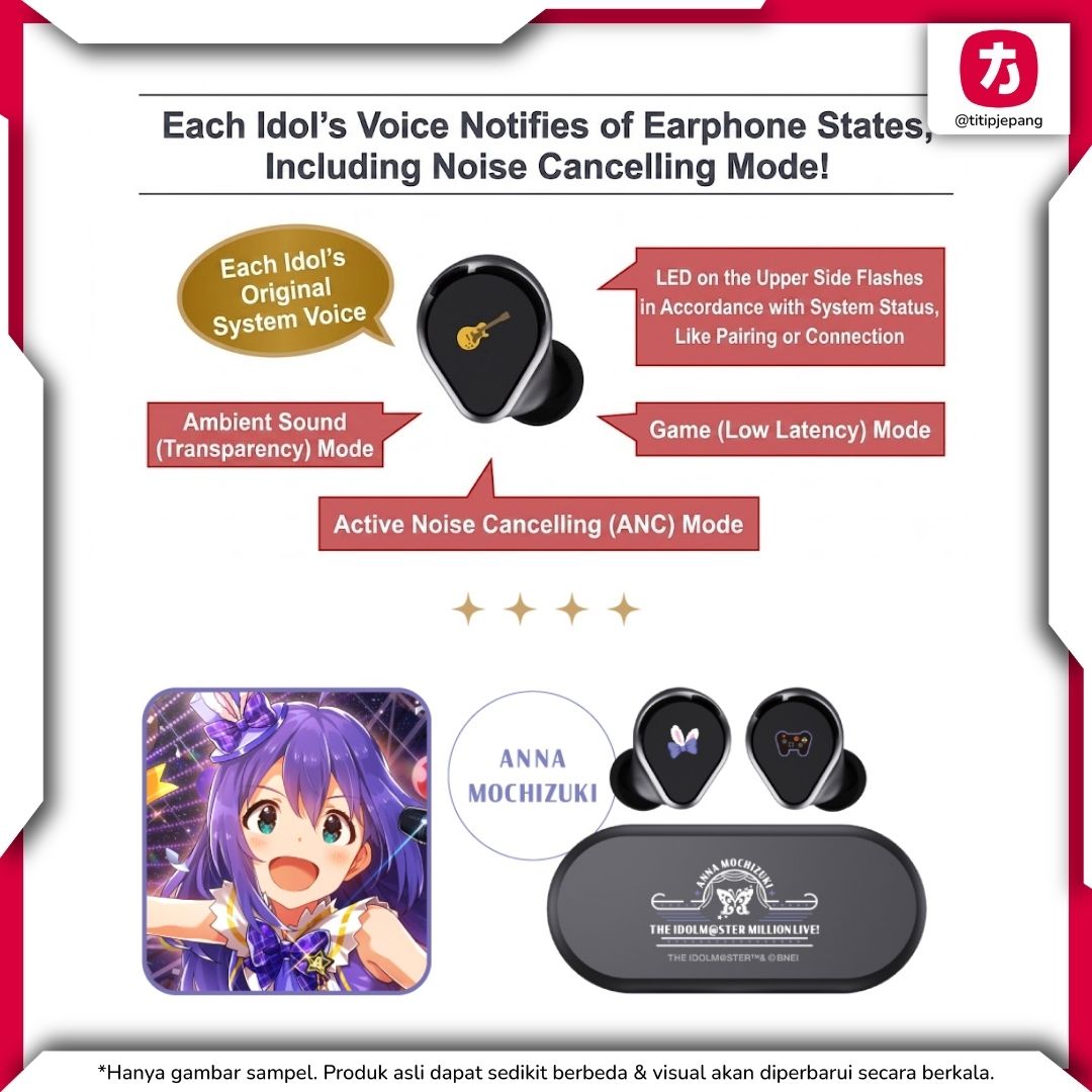 TWS ONKYO X THE IDOLMASTER MILLION LIVE! CP-TWS01F Collaboration Anna Mochizuki Model Earphone (Re-release) TWS ONKYO X THE IDOLMASTER MILLION LIVE! CP-TWS01F Collaboration Anna Mochizuki Model Earphone (Re-release)