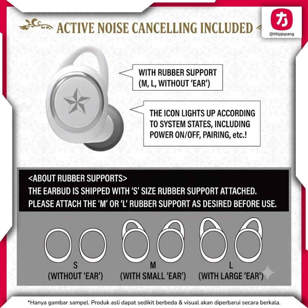TWS ONKYO X The Idolmaster Miki Hoshii AOW01 MARK II Collaboration Model Earphone TWS ONKYO X The Idolmaster Miki Hoshii AOW01 MARK II Collaboration Model Earphone