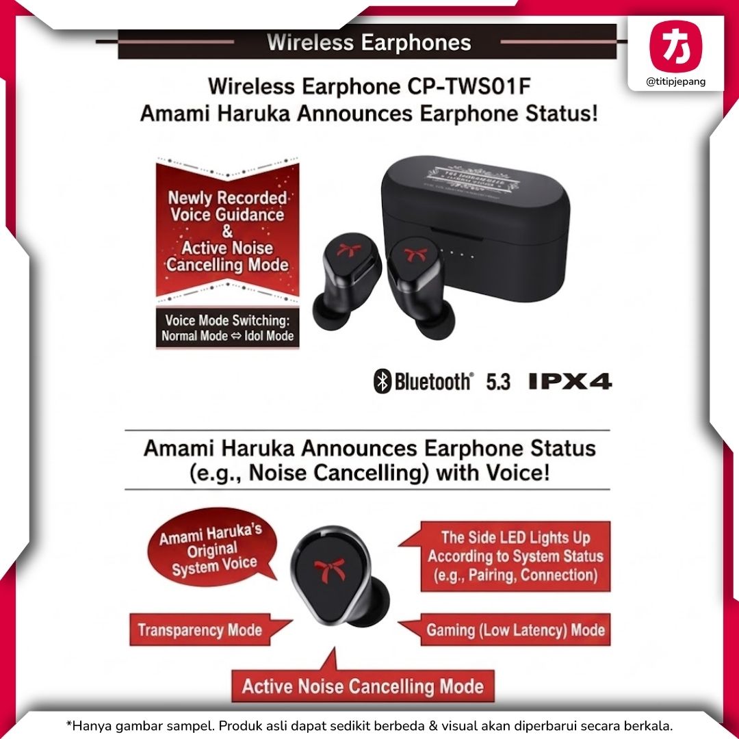 TWS ONKYO X The Idolmaster 20th Anniversary Haruka Amami CP-TWS01F Collaboration Model Earphone TWS ONKYO X The Idolmaster 20th Anniversary Haruka Amami CP-TWS01F Collaboration Model Earphone