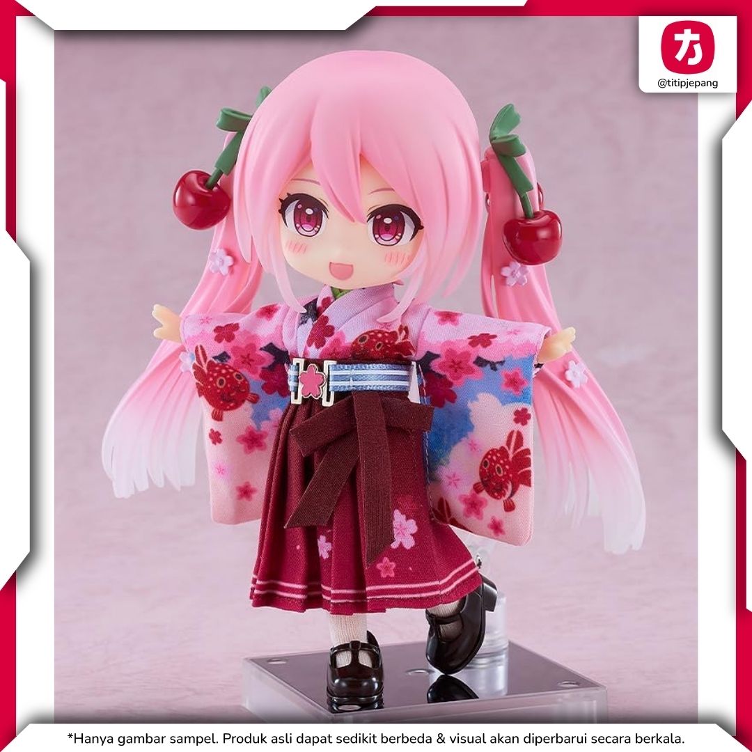 Hatsune Miku Nendoroid Doll Sakura Miku Hirohako 2025 Ver Figure Resmi Hatsune Miku Nendoroid Doll Sakura Miku Hirohako 2025 Ver Figure Resmi