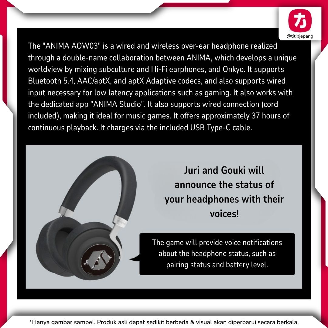 Onkyo Wireless Headphones Street Fighter 6 Collaboration Akuma Model ANIMA AOW03 Headphones Onkyo Wireless Headphones Street Fighter 6 Collaboration Akuma Model ANIMA AOW03 Headphones