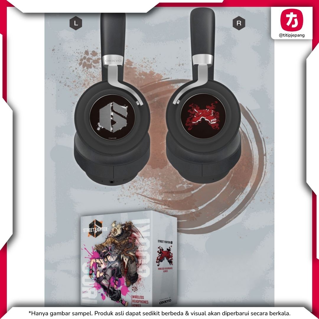 Onkyo Wireless Headphones Street Fighter 6 Collaboration Akuma Model ANIMA AOW03 Headphones Onkyo Wireless Headphones Street Fighter 6 Collaboration Akuma Model ANIMA AOW03 Headphones