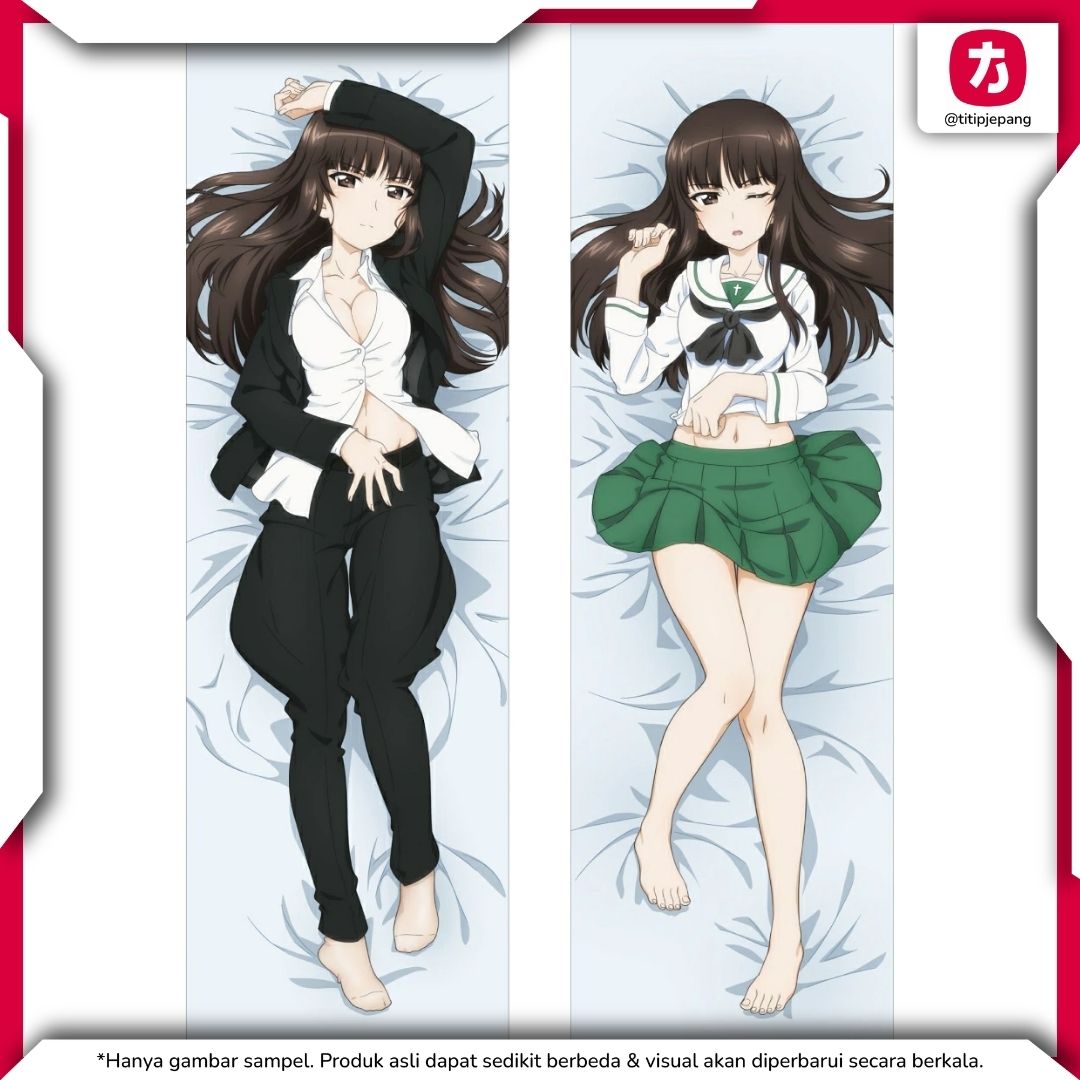 Dakimakura Nishizumi Shiho Girls und Panzer the Movie Cover Jepang Dakimakura Nishizumi Shiho Girls und Panzer the Movie Cover Jepang