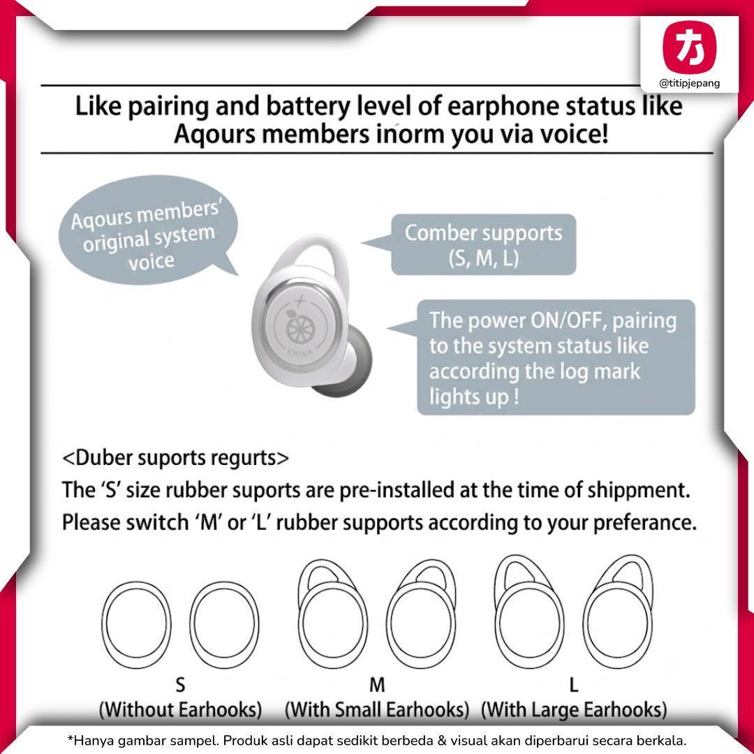 AOW01 MARK II Love Live! Sunshine!! ONKYO Wireless Earphones Bluetooth 5.4 AOW01 MARK II Love Live! Sunshine!! ONKYO Wireless Earphones Bluetooth 5.4