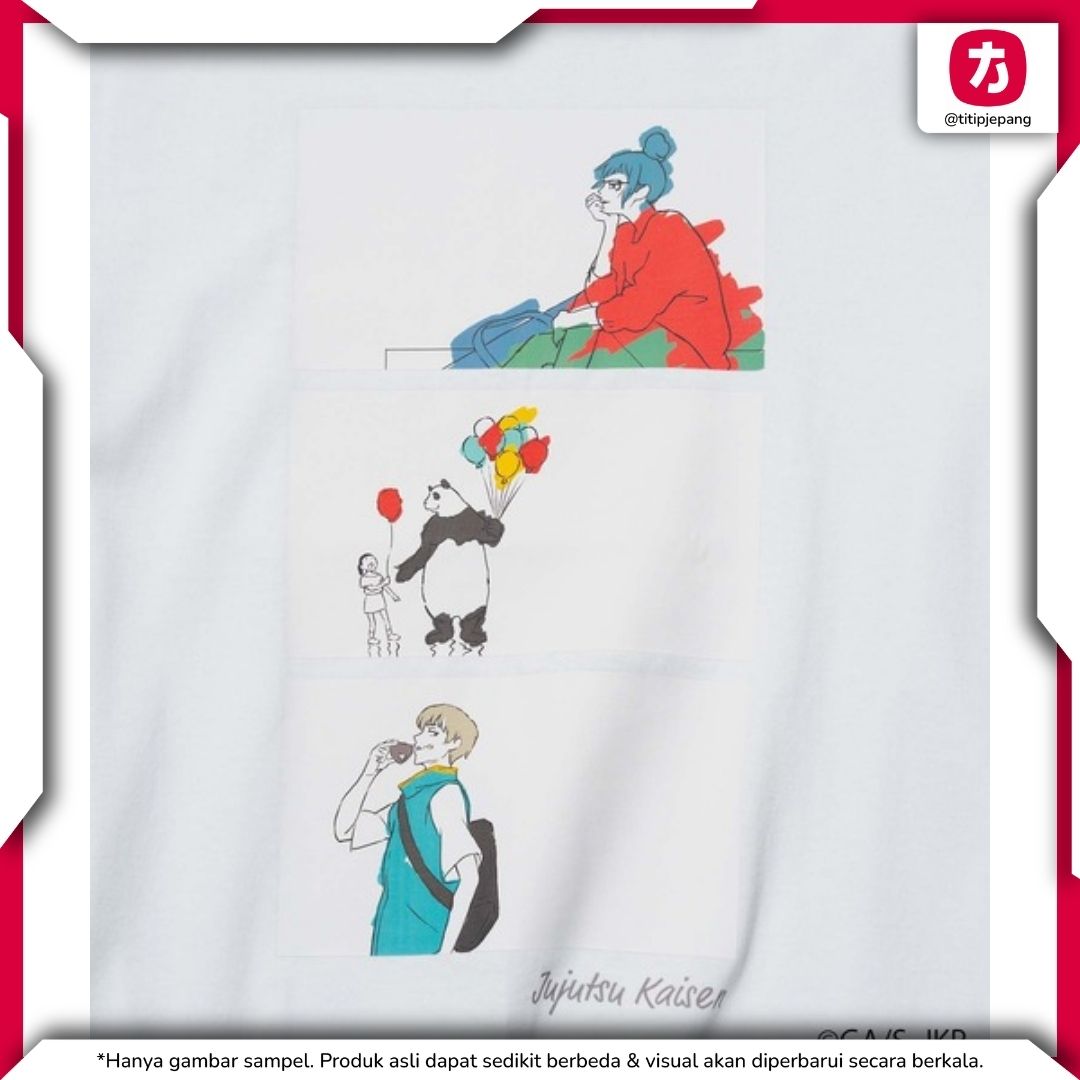Kaos Maki Inumaki Panda Jujutsu Kaisen ZOZO 5th Anniversary Kaos Maki Inumaki Panda Jujutsu Kaisen ZOZO 5th Anniversary