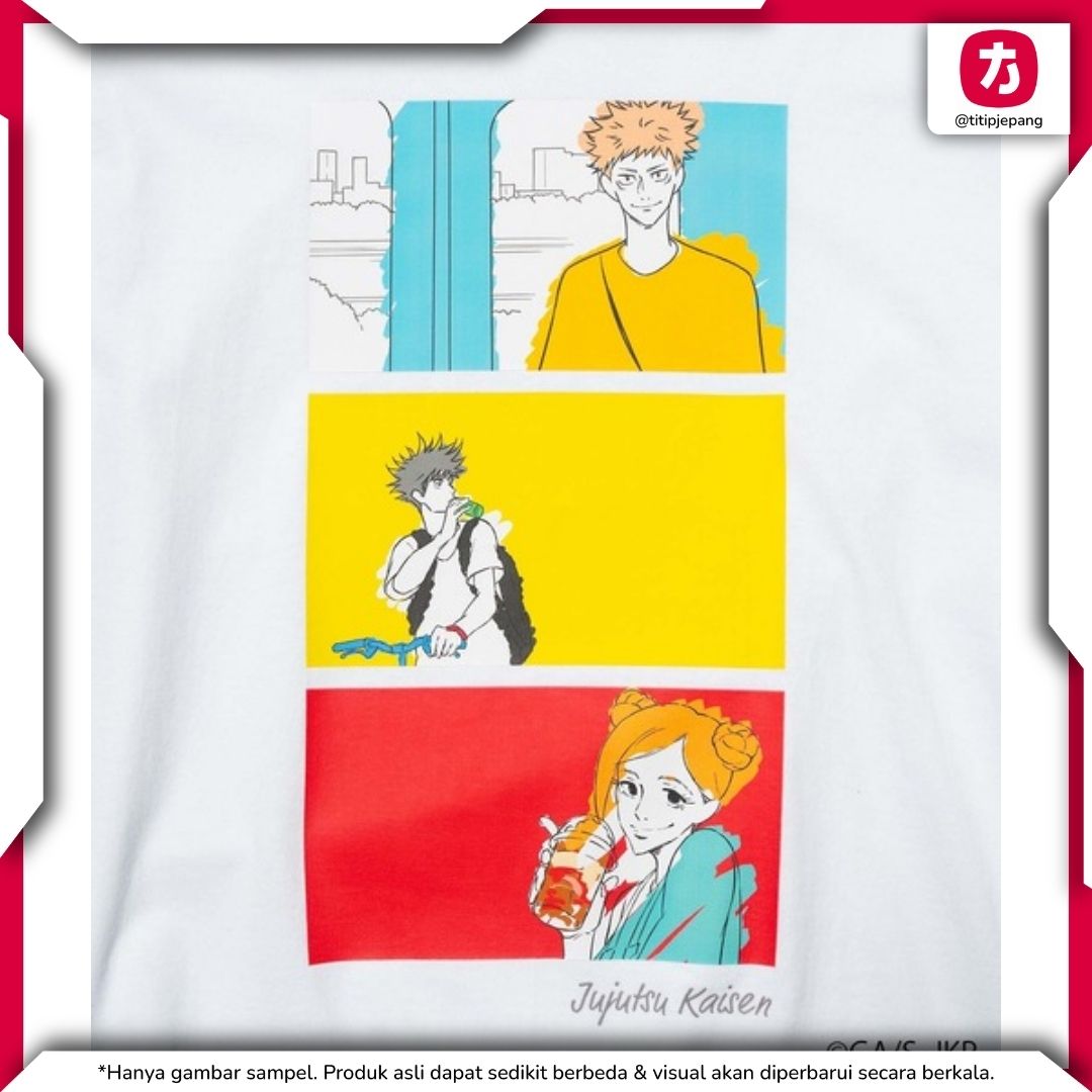 Kaos Itadori Fushiguro Kugisaki Jujutsu Kaisen ZOZO Original Anniversary