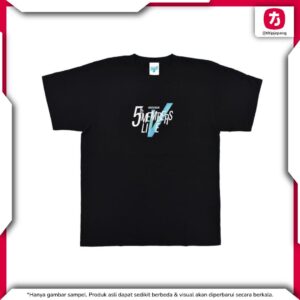 Hinatazaka46 5th Generation T-Shirt Black Logo LIVE Resmi 100% Cotton Hinatazaka46 5th Generation T-Shirt Black Logo LIVE Resmi 100% Cotton
