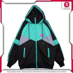 Hoodie Listen Flavor Hatsune Miku 2-way Black Unisex Hoodie Listen Flavor Hatsune Miku 2-way Black Unisex