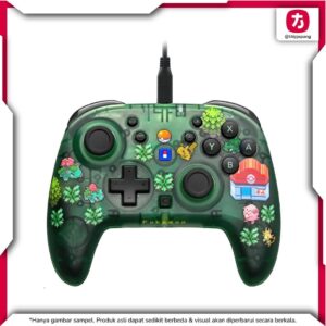 Hori Pad TURBO Pokemon 30th Pixel Green Wired Controller Switch 2