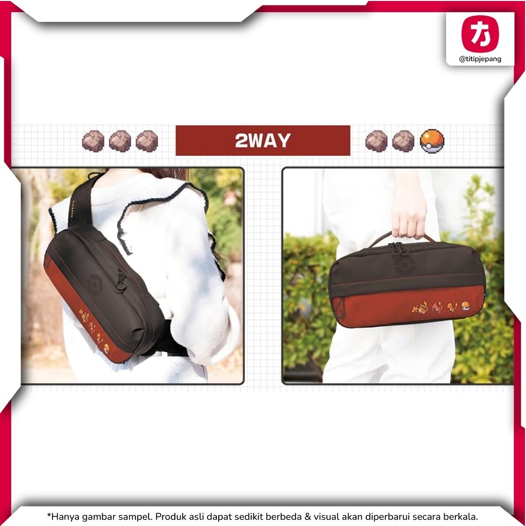 HonkaiHori Shoulder pouch Pokemon Pixel Red Pouch Switch 2 Official